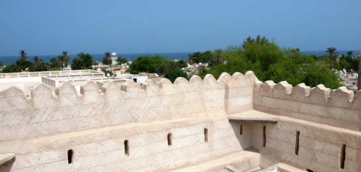 Blick zum Meer vom Nationalmuseum Ras al Khaimah