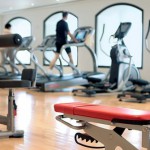 Blick auf das Fitness-Studio im Cove Rotana Ras al Khaimah