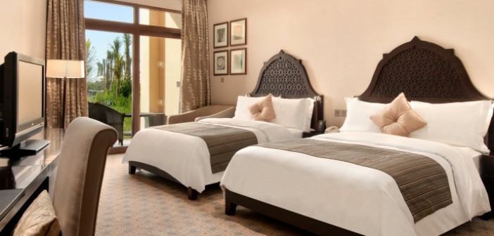 Blick ins Schlafzimmer im Hotel Hilton Resort and Spa Ras al Khaimah