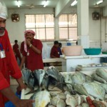 Fischstand im Fischmarkt von Ras al Khaimah